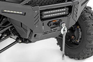 Honda Pioneer 1000 Winch Mount - Rough Country - RS6500SA - Black - '16-'23